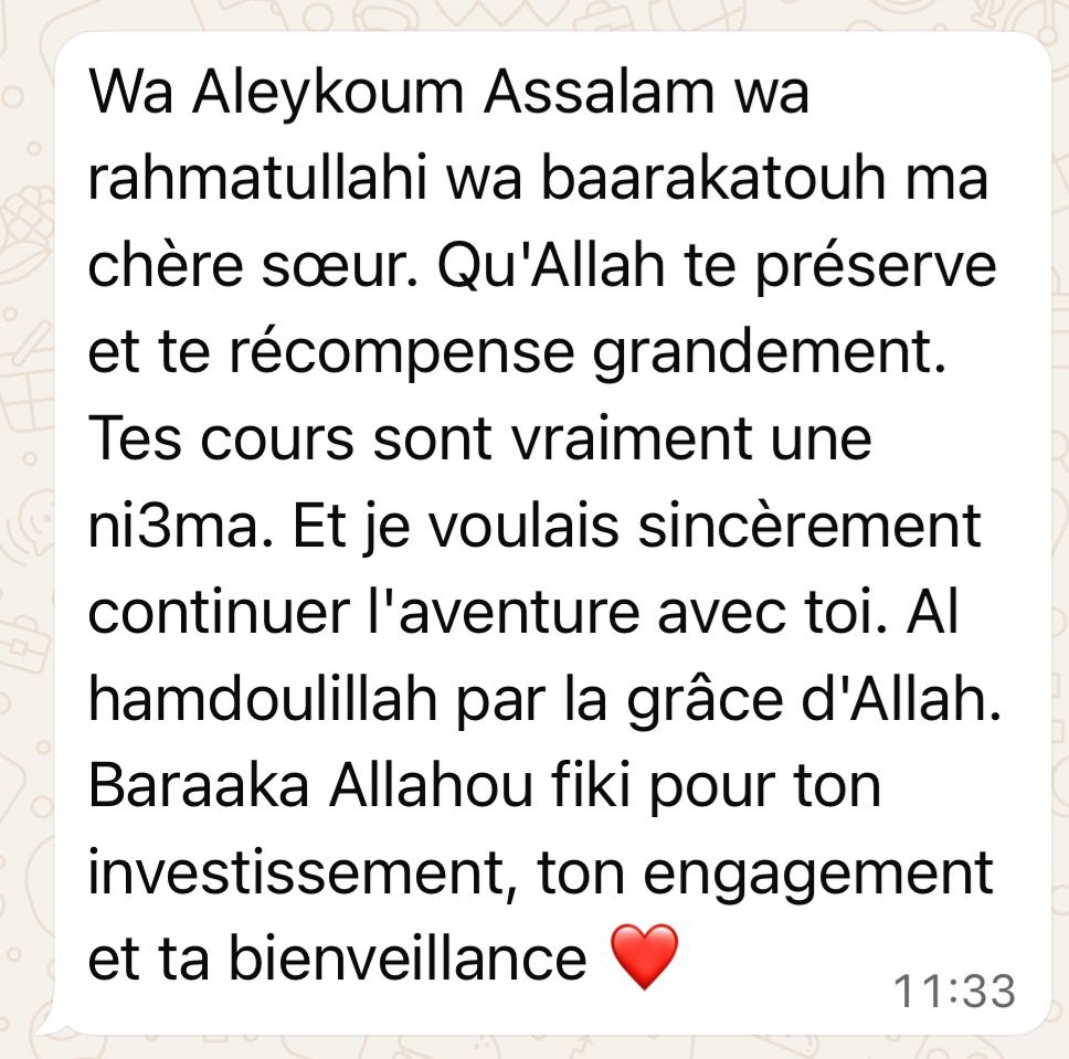 Témoignage maman — 1 semaine