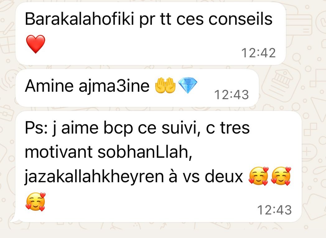 Témoignage maman — 1 semaine