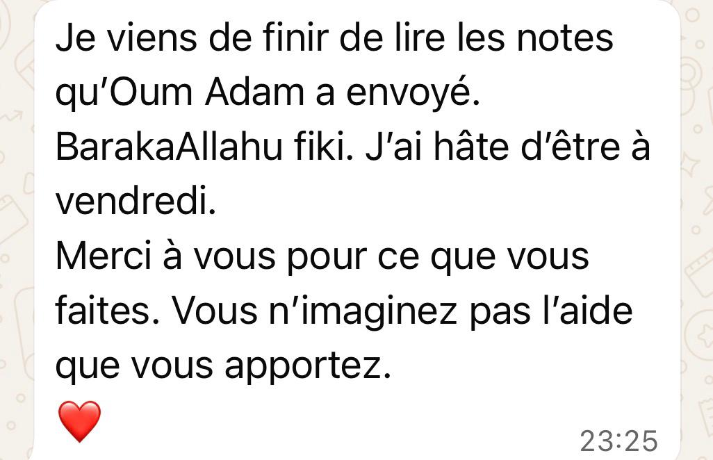 Témoignage maman — 1 semaine