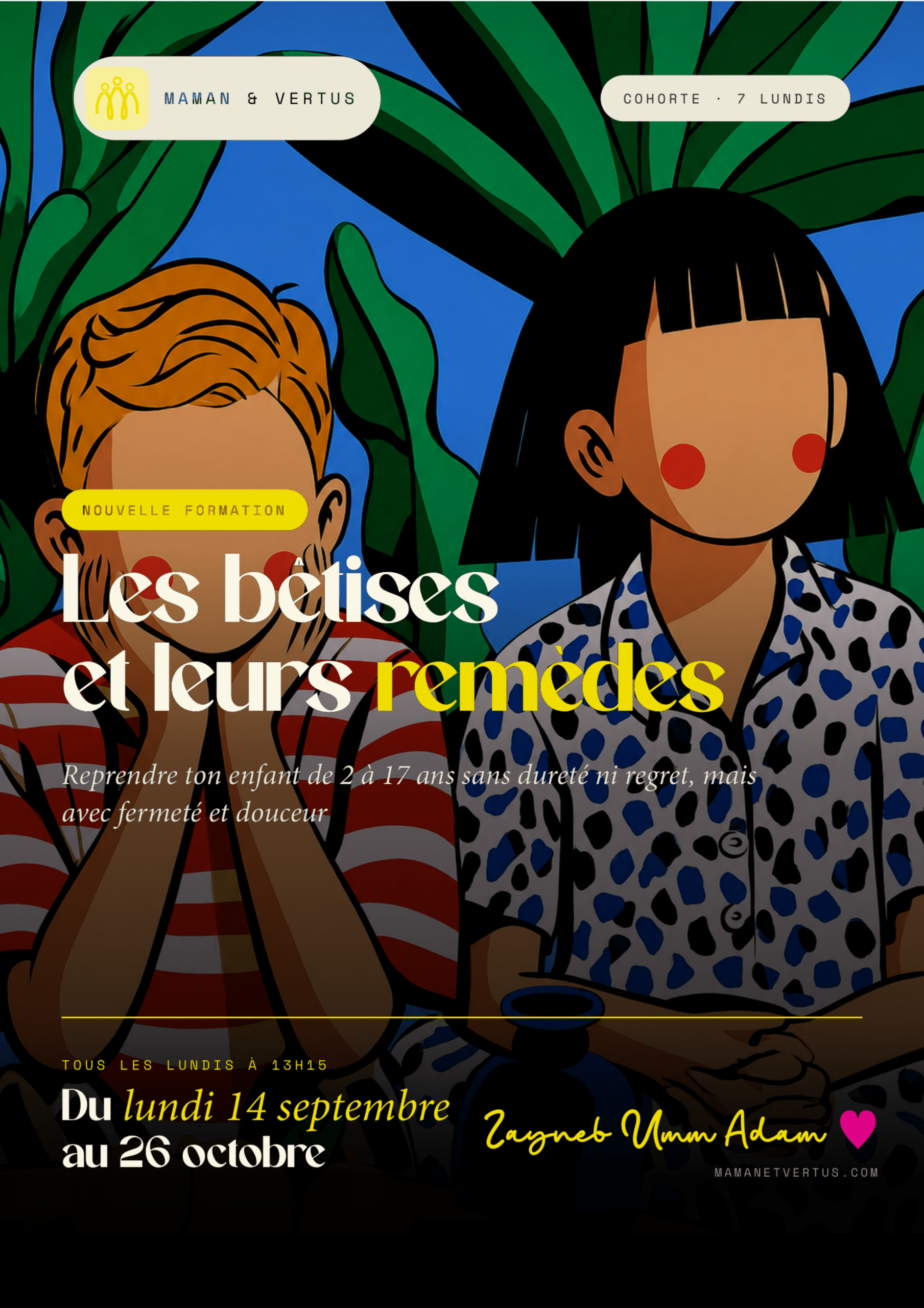 Le programme des 7 lundis, première page